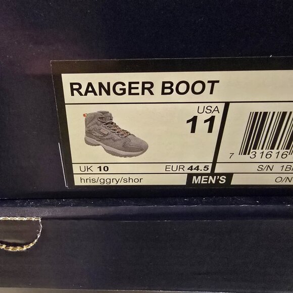 Fila Ranger Boot Mid-Top Suede Shoes Gray / Orange 1BM01277-082 Mens Size 11 NEW - Picture 9 of 9